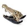 Скульптура Phillips Collection Crocodile Skull Black/Gold