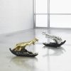 Скульптура Phillips Collection Crocodile Skull Black/Gold