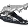 Скульптура Phillips Collection Crocodile Skull Black/Silver