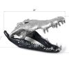 Скульптура Phillips Collection Crocodile Skull Black/Silver