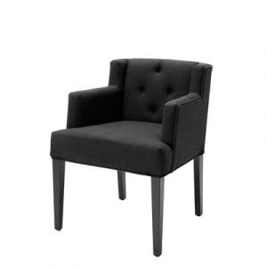Стул EICHHOLTZ Chair Boca Raton with arm Black