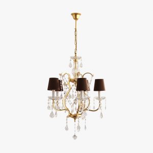 Люстра BELLA FIGURA CRYSTAL CHANDELIER WITH CUT CRYSTAL CUPS