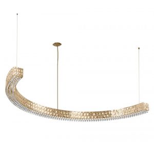 Люстра Castro Lighting METIS 100 HAMMERED HALF SUSPENSION