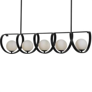 Люстра Crystorama ARLO 5 LIGHT MATTE BLACK