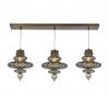 Люстра HEATHFIELD&Co BASILICA RECTANGLE 3 LIGHT NICKE