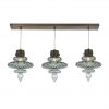 Люстра HEATHFIELD&Co BASILICA RECTANGLE 3 LIGHT NICKE