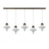 Люстра HEATHFIELD&Co BASILICA RECTANGLE 5 LIGHT ANTIQUE BRASS