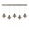 Люстра HEATHFIELD&Co BASILICA RECTANGLE 5 LIGHT ANTIQUE BRASS