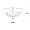 Люстра HEATHFIELD&Co CZARINA GOLD 8 ARM