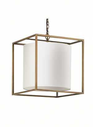 Люстра HEATHFIELD&Co DERWENT ANTIQUE BRASS LARGE CUBE