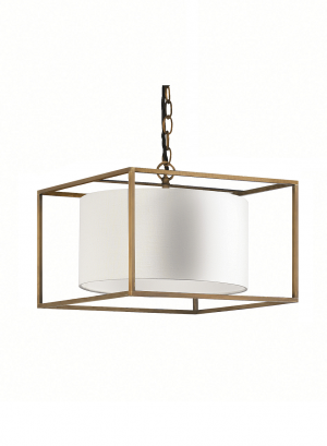 Люстра HEATHFIELD&Co DERWENT ANTIQUE BRASS MEDIUM CUBE
