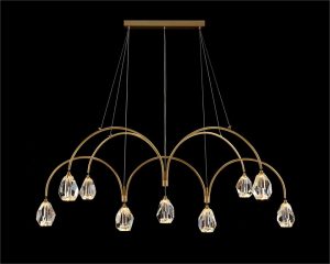 Люстра John-Richard Faceted Cut Crystal 9 Chandelier