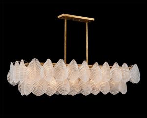Люстра John-Richard Frosted Glass Petal 24 Horizontal Chandelier