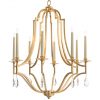 Люстра John-Richard Gold-Leaf and Crystal Chandelier