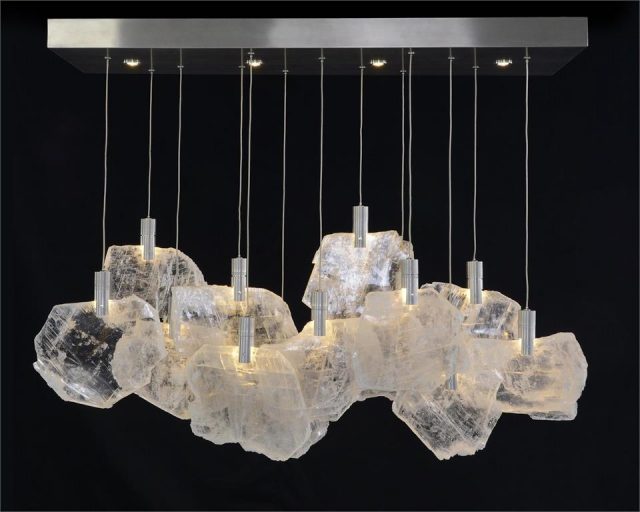 Люстра John-Richard Selenite Pane 17 Horizontal Chandelier