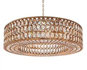 Люстра John-Richard Stately Crystal Gold-Leaf Pendant