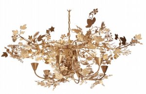 Люстра Porta Romana LARGE IVY SHADOW CHANDELIER WITH CHAIN