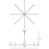 Люстра Robert Abbey Delany Chandelier Bronze
