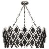 Люстра Robert Abbey Edward Chandelier Polished Nickel/Black