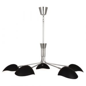 Люстра Robert Abbey Rico Espinet Racer Chandelier Polished Nickel
