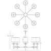Люстра Robert Abbey Trigger Chandelier Polished Nickel