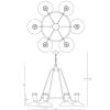 Люстра Robert Abbey Vortex Chandelier Polished Nickel