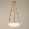 Люстра VAUGHAN Dyrham Alabaster Bowl Ceiling Light