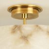Люстра VAUGHAN Weston Alabaster Semi Flush Light