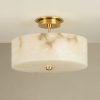 Люстра VAUGHAN Weston Alabaster Semi Flush Light