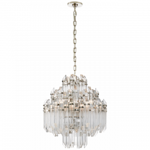 Люстра Visual Comfort Adele Four Tier Waterfall Chandelier Polished Nickel