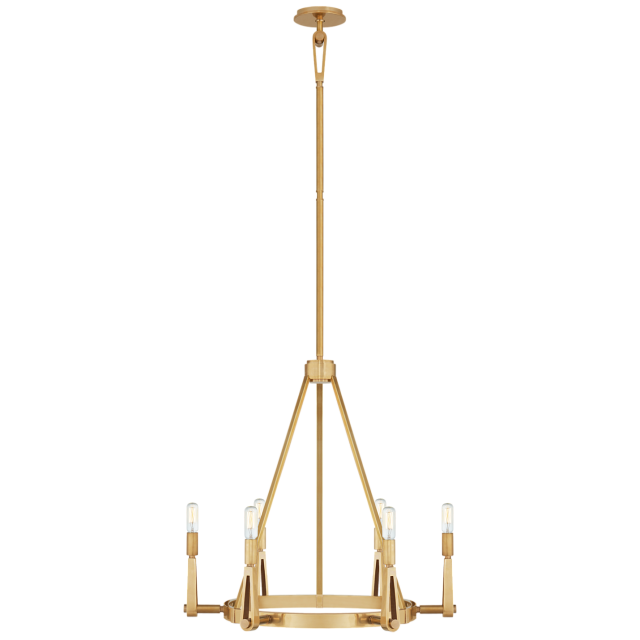 Люстра Visual Comfort Alpha Medium Chandelier Antique Brass