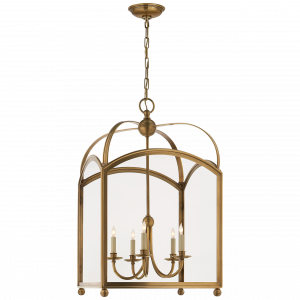 Люстра Visual Comfort Arch Top Large Lantern Antique Brass