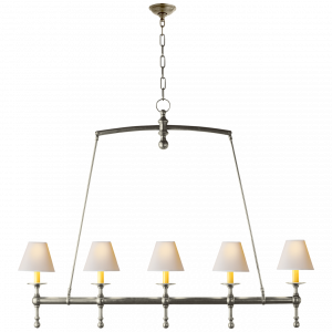 Люстра Visual Comfort Classic Linear Chandelier Antique Nickel