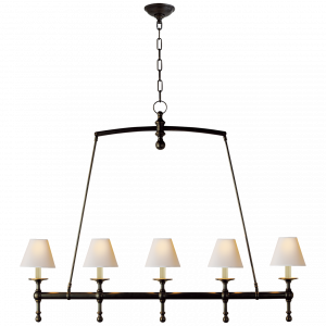 Люстра Visual Comfort Classic Linear Chandelier Bronze