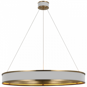 Люстра Visual Comfort Connery 40" Ring Chandelier Brass/White