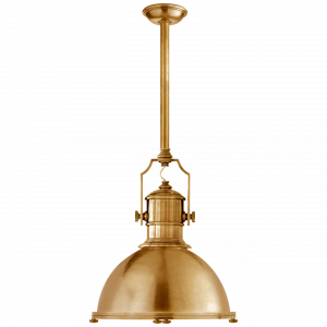 Люстра Visual Comfort Country Industrial Large Pendant Antique Brass