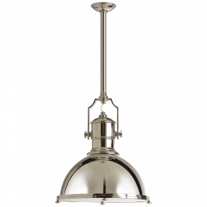 Люстра Visual Comfort Country Industrial Large Pendant Polished Nickel