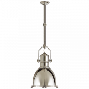 Люстра Visual Comfort Country Industrial Small Pendant Polished Nickel