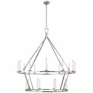Люстра Visual Comfort Darlana Extra Large Two-Tier Chandelier Polished Nickel