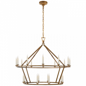 Люстра Visual Comfort Darlana Large Two-Tier Ring Chandelier Gilded Iron