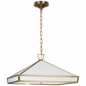 Люстра Visual Comfort Darlana Medium Pendant White/Brass