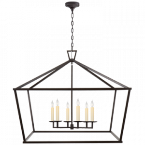 Люстра Visual Comfort Darlana XXL Wide Lantern Aged Iron