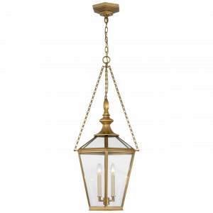 Люстра Visual Comfort Evaline Large Lantern Antique Brass