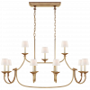Люстра Visual Comfort Flemish Large Linear Pendant Gilded Iron