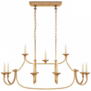 Люстра Visual Comfort Flemish Large Linear Pendant Gilded Iron