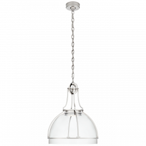 Люстра Visual Comfort Gracie Large Dome Pendant Polished Nickel