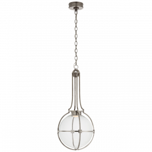 Люстра Visual Comfort Gracie Medium Captured Globe Pendant Antique Nickel
