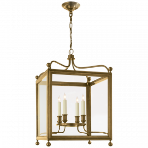 Люстра Visual Comfort Greggory Medium Lantern Antique Brass