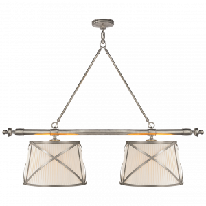 Люстра Visual Comfort Grosvenor Linear Double Pendant Antique Nickel
