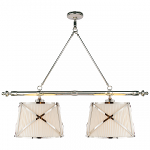 Люстра Visual Comfort Grosvenor Linear Double Pendant Polished Nickel